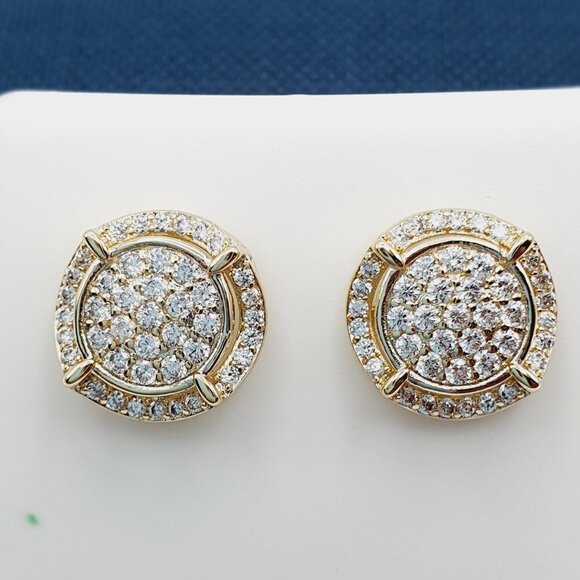 "925 Sterling Silver Plated CZ Earrings, EVBRS446 - Picture 1 of 10